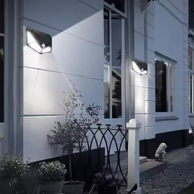 éclairage extérieur solaire avec détecteur 100LED charge automatique de jour