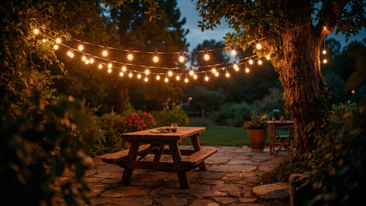 guirlandes solaires extérieures