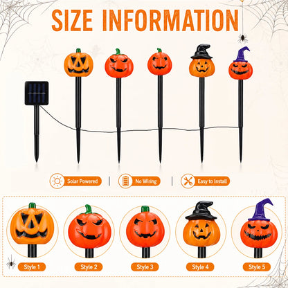 Décoration citrouille Halloween solaire | Grimo