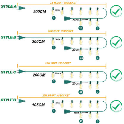 Guirlande lumineuse extérieur⎥Longue