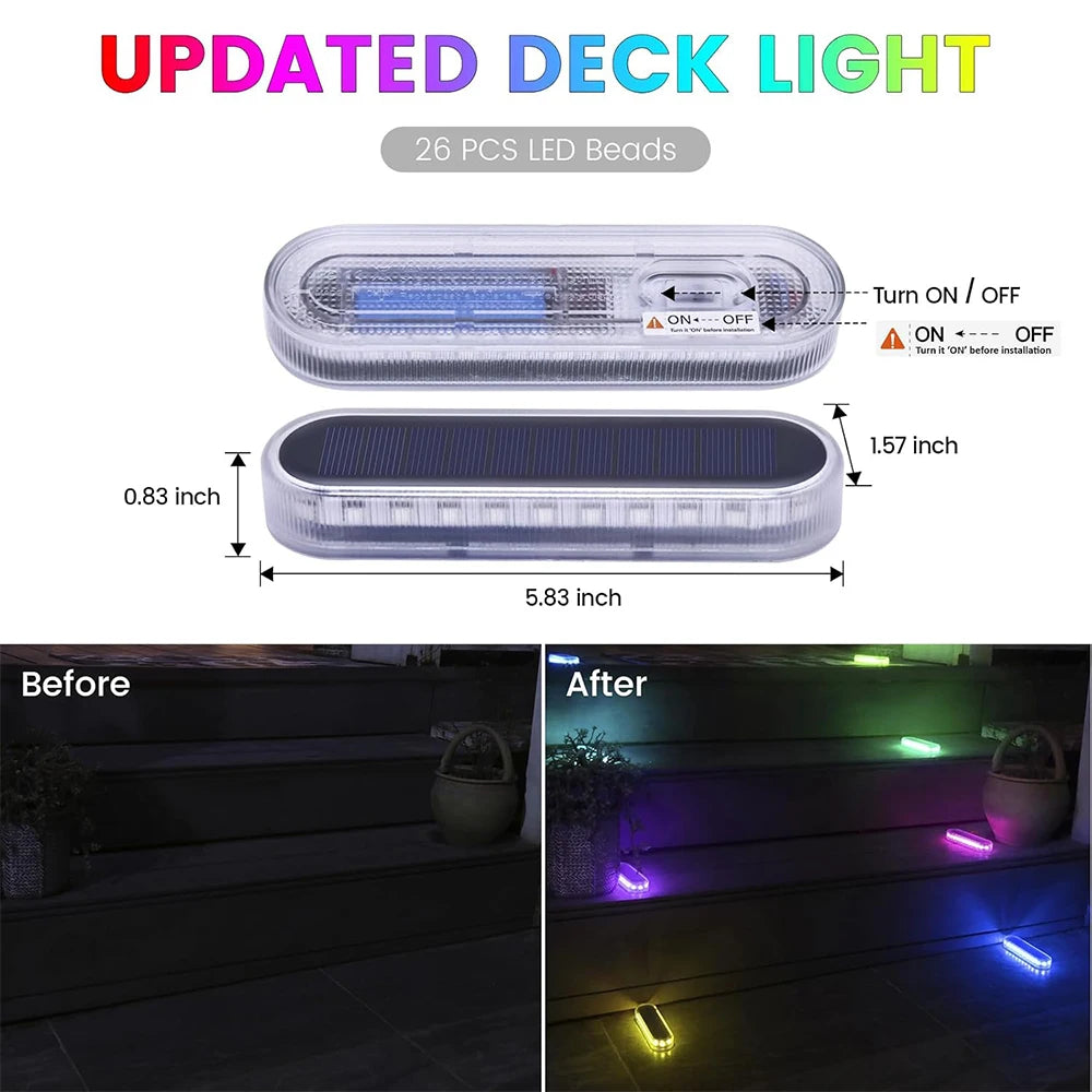 Eclairage exterieur escalier | rectangle