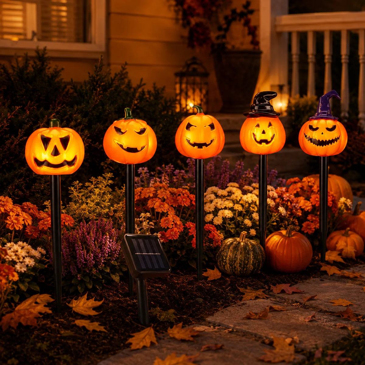 Décoration citrouille Halloween solaire | Grimo