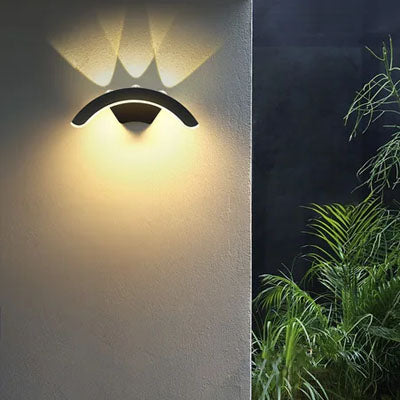 Applique exterieure solaire murale étanche IP65, lumière chaude orientée haut et bas
