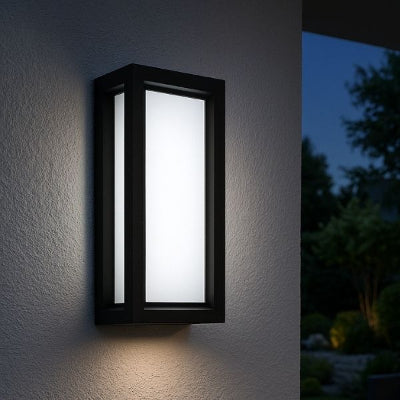 applique murale exterieur blanc froid sur mur exterieur