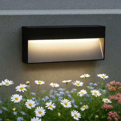 applique murale exterieure blanc chaud étanche éclairant massif fleuri