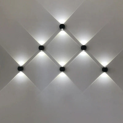 applique murale exterieure sur mur blanc couleur d'émission blanc froid