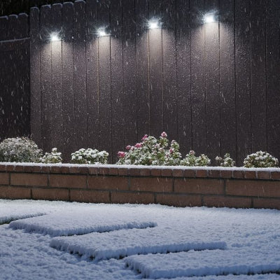 applique solaire exterieur résistant toutes saisons sous la neige