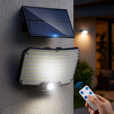 Éclairage extérieur solaire la nuit avec télécommande