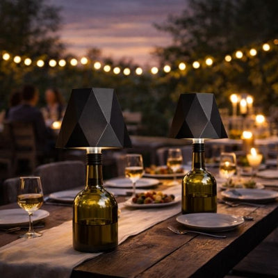lampe de table sans fil 3 températures de lumière lors d'un repas dinatoire