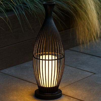 lampe exterieur en métal, acier inoxydable, polycarbonate lumière chaude