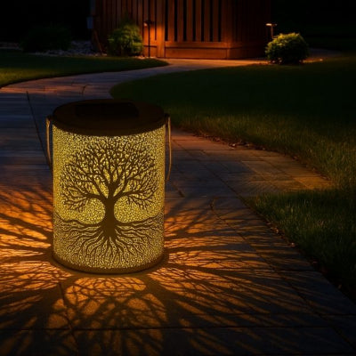 lampe solaire pour jardin plusieurs heures autonomie après charge complète dans allée