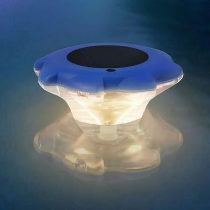 Spot piscine solaire flottant LED allumage automatique autonomie nocturne piscine