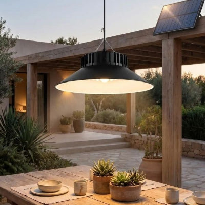 Suspension exterieure solaire eclairage terrasse lampe suspendue jardin